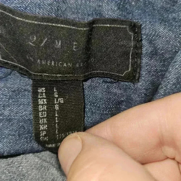 21 Mens Long Sleeve Dress Shirt Size L - Picture 7 of 8